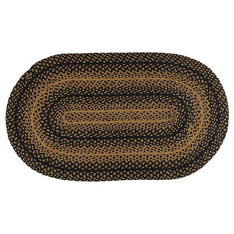 IHF Home Decor Ebony Black/Grey Area Rug