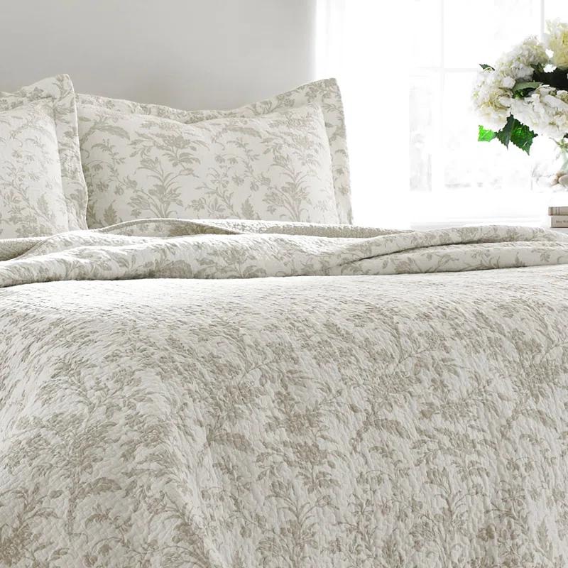 Laura Ashley Amberley Reversible Cotton Quilt Set