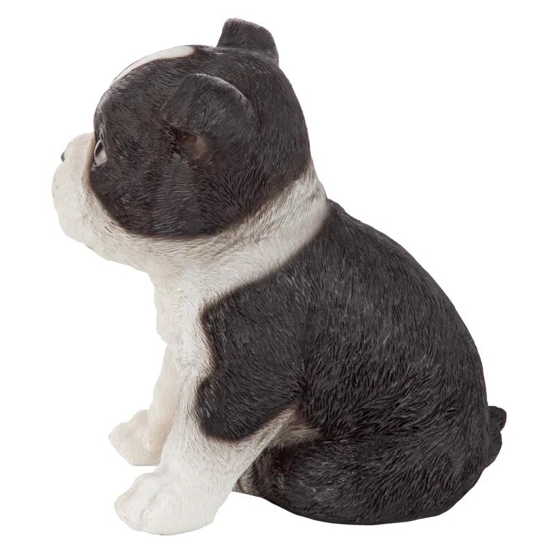 Design Toscano Boston Terrier Puppy Partner Dog Statue