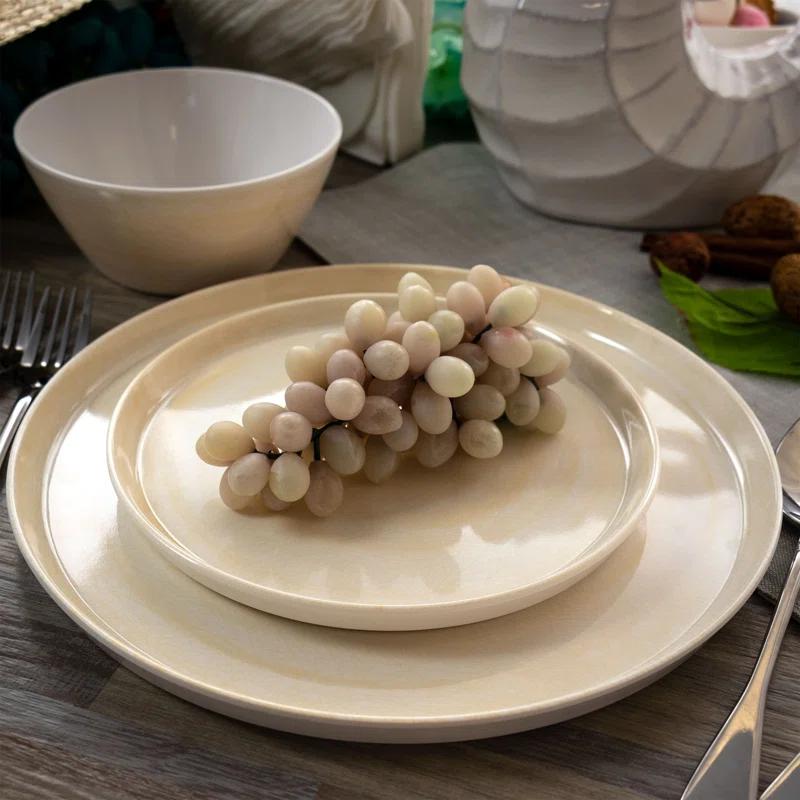 12 Piece Melamine Dinnerware Set - Service for 4