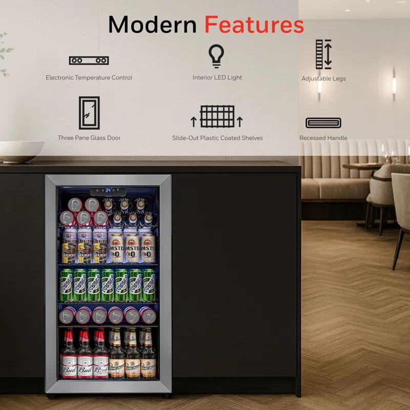 Honeywell 116 Cans (12 oz.) Freestanding Beverage Refrigerator & Reviews | Wayfair