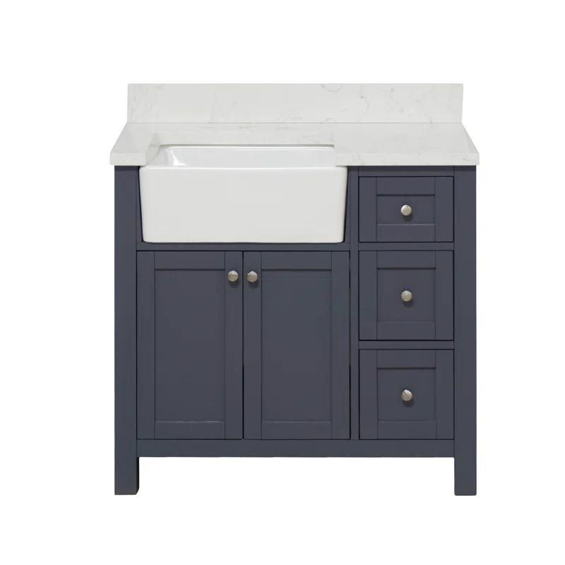 Red Barrel Studio® Yorkshire 36" Single Bathroom Vanity Set & Reviews | Wayfair