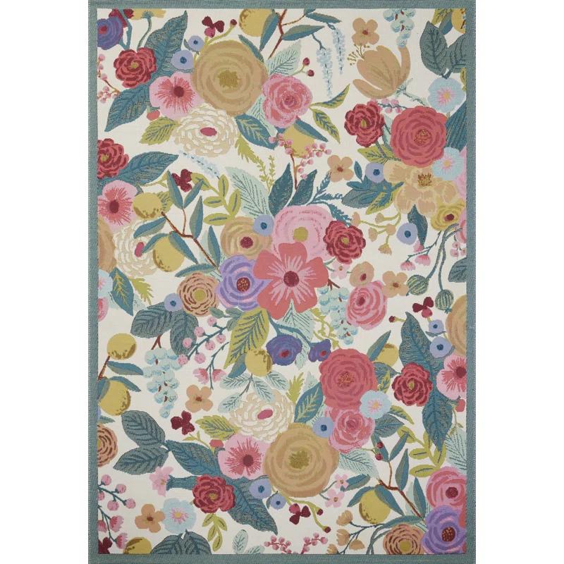 Rifle Paper Co. x Loloi Rifle Paper Co. x Loloi Perennial Rose / Multi Indoor / Outdoor Area Rug