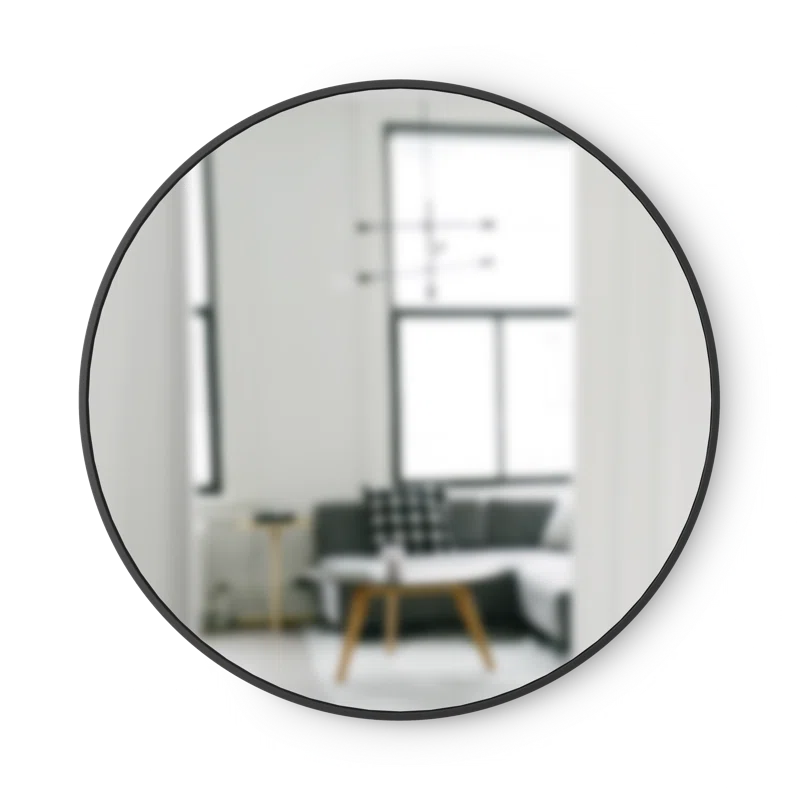 Hub Rubber Round Mirror