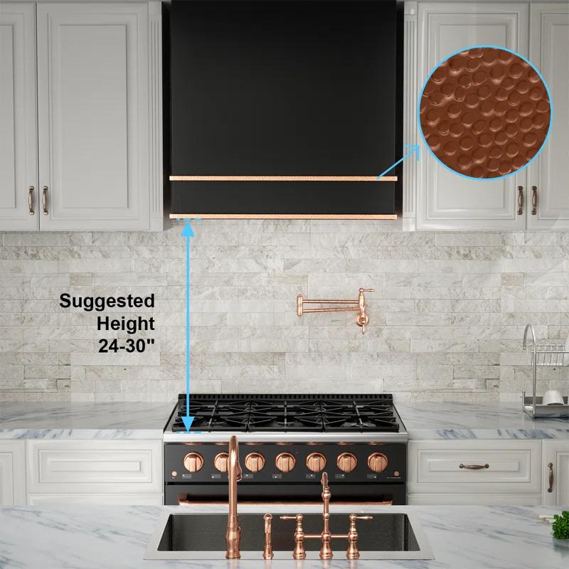 Akicon Akicon 30" Stainless Steel 600 CFM Ducted (Vented) Wall Mounted Required Range Hood