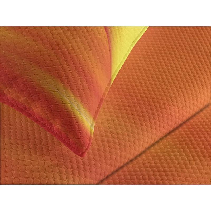 Ambesonne Ambesonne Orange Bedspread Abstract Digital