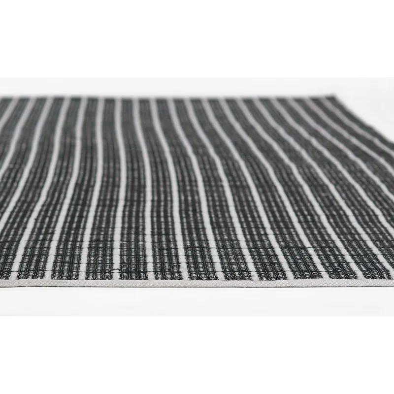 Malmo Recycled P.E.T Black/White Indoor/Outdoor Rug