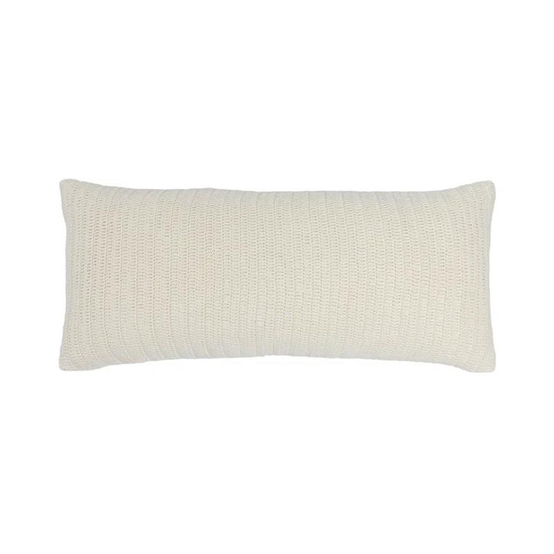 Villa by Classic Home Nakeya Knitted 16"x36"  Throw Pillow