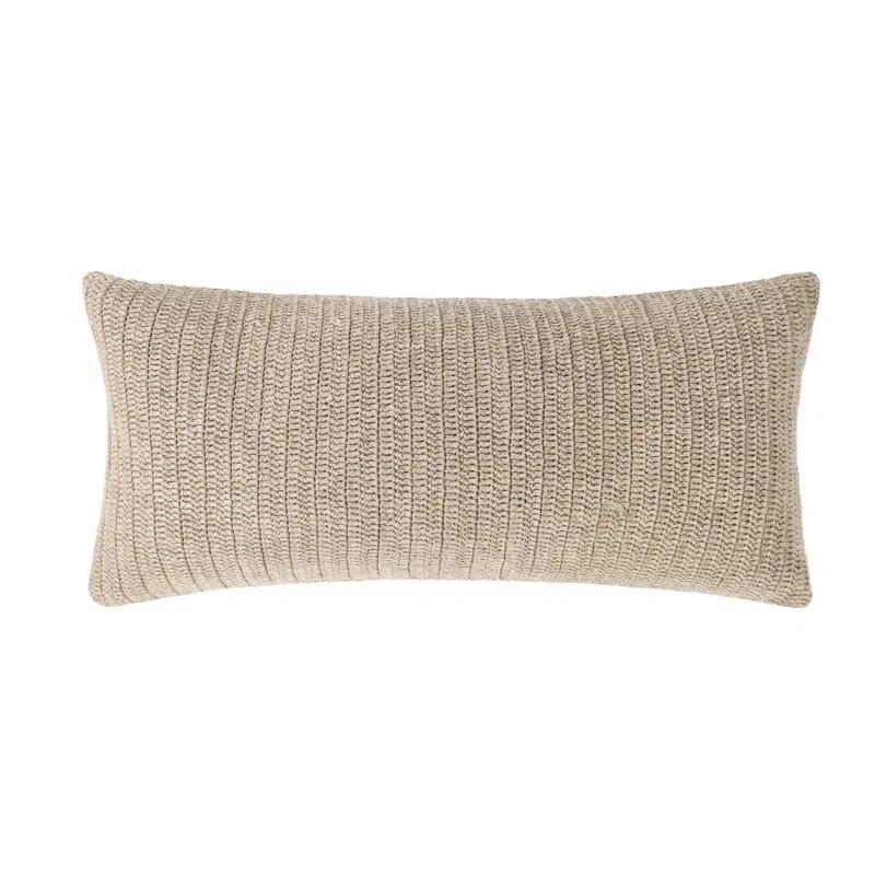 Villa by Classic Home Nakeya Knitted 16"x36"  Throw Pillow