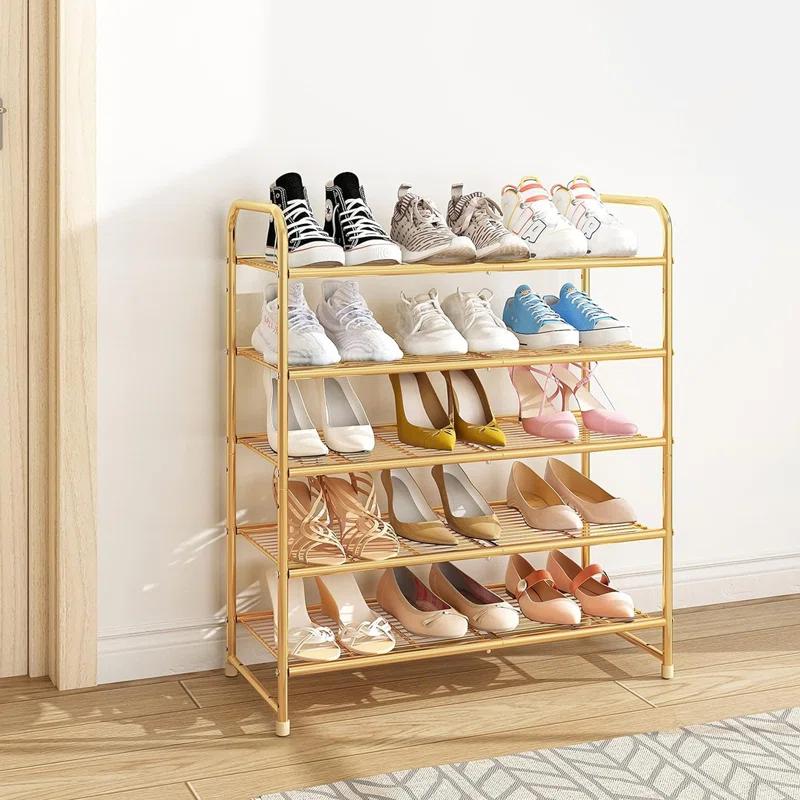 Rebrilliant 5-Tier Stackable Shoe Rack, Expandable & Adjustable Shoe Organizer Storage Shelf