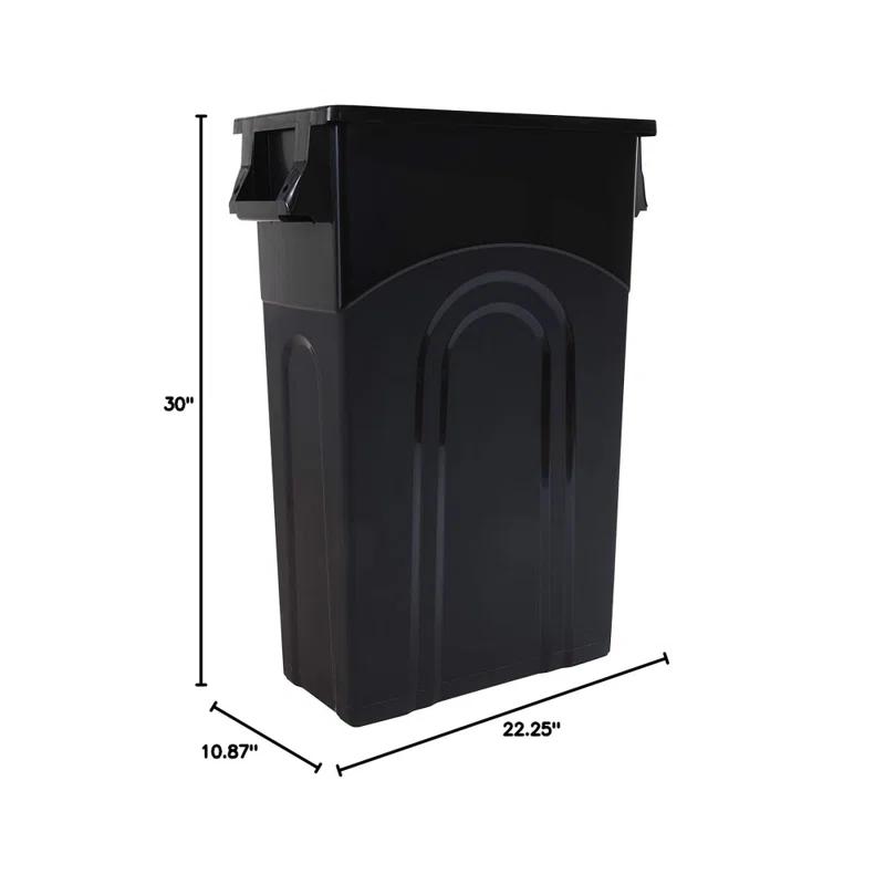 United Solutions United Solutions Highboy Waste Container, 23 Gal, 2 Pack, Space Saving