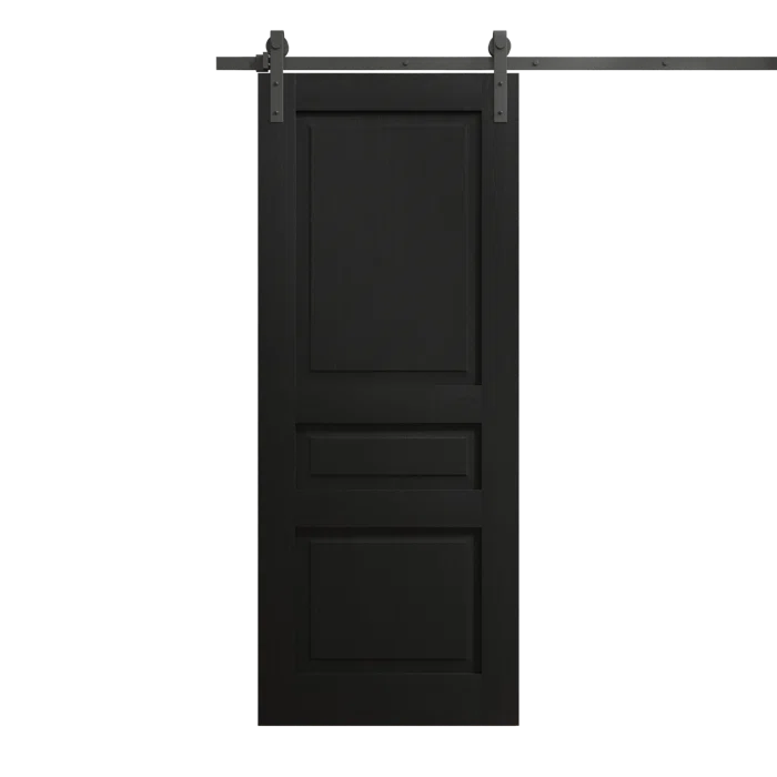 SARTODOORS Modern Barn Door | Ego 5012 | Rail Track Heavy Hardware Set | Solid Panel Interior Doors