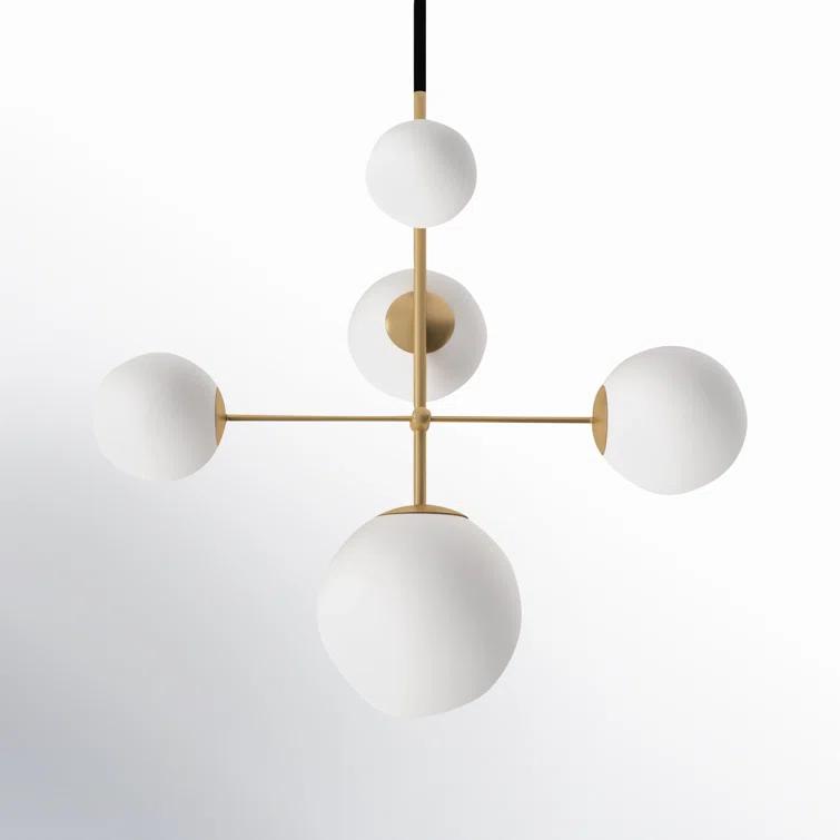 Drake 5 - Light Sputnik Modern Linear Chandelier