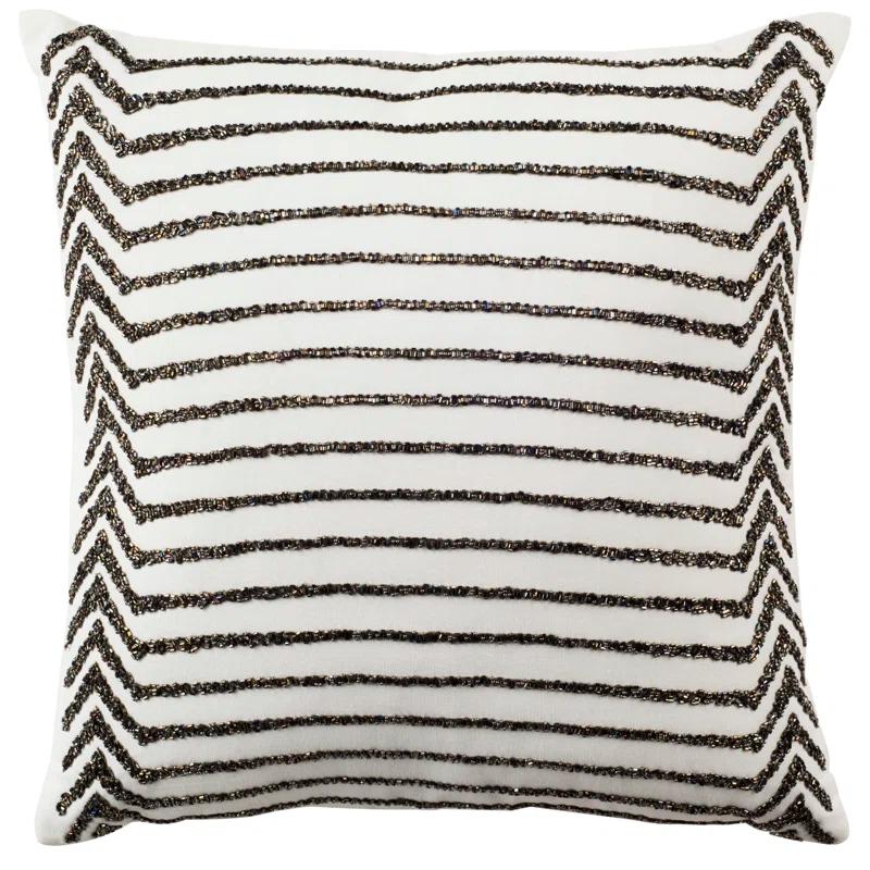 Safavieh Appliqued Cotton Throw Pillow