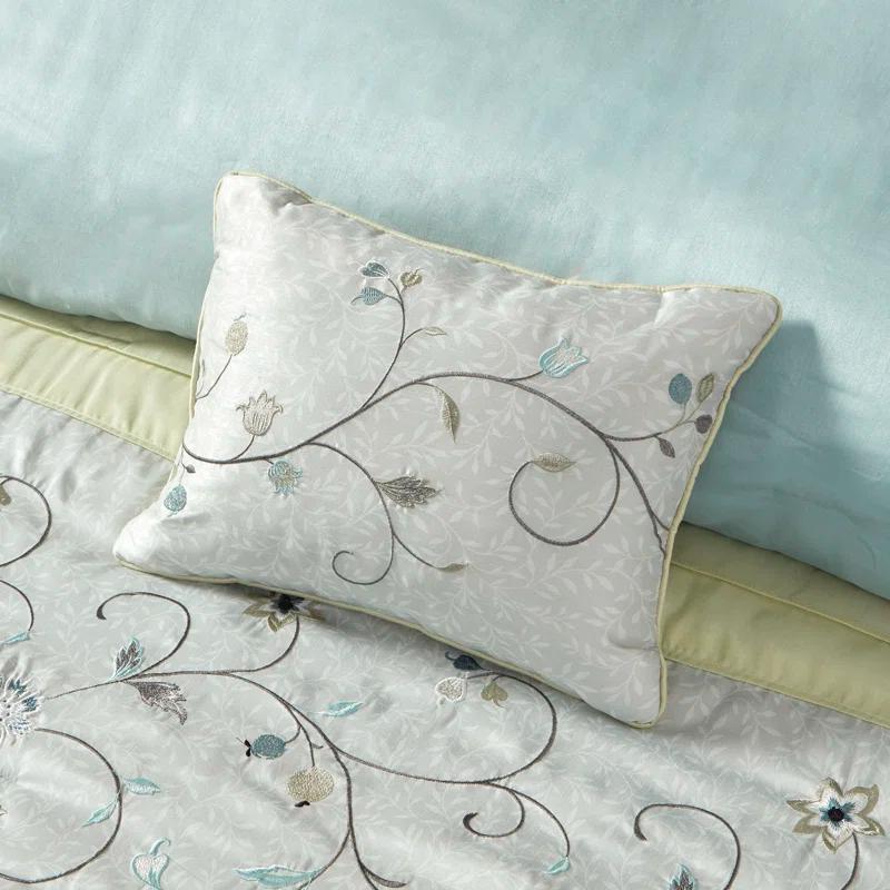 Madison Park Serene Embroidered 7 Piece Comforter Set