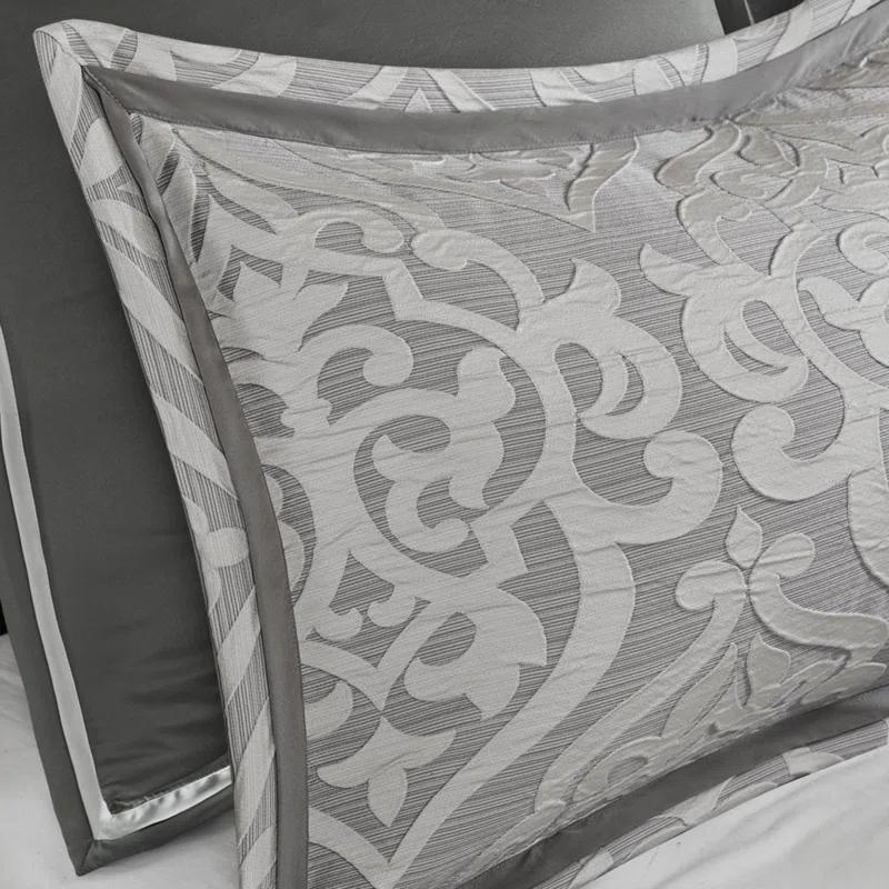 Madison Park Odette Jacquard 8 Piece Comforter Set