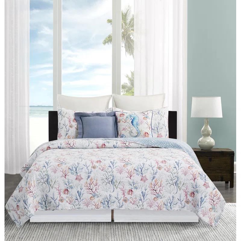 Quilt Set Cotton Reversible and Machine Washable (Set of 3)