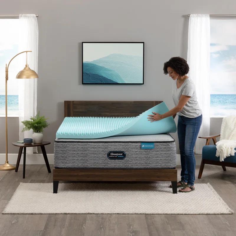 Beautyrest Beautyrest Cool Wave Plus Memory Foam Mattress Topper, 3 Inch