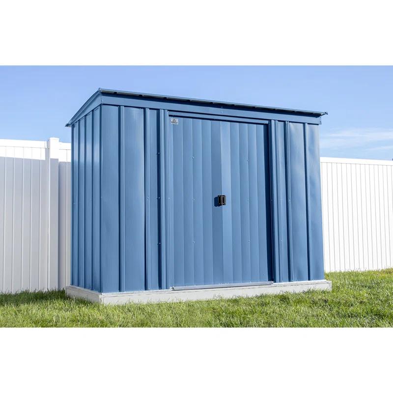 Arrow 8 ft. W x 4 ft. D Galvanized Steel Vertical Storage Shed