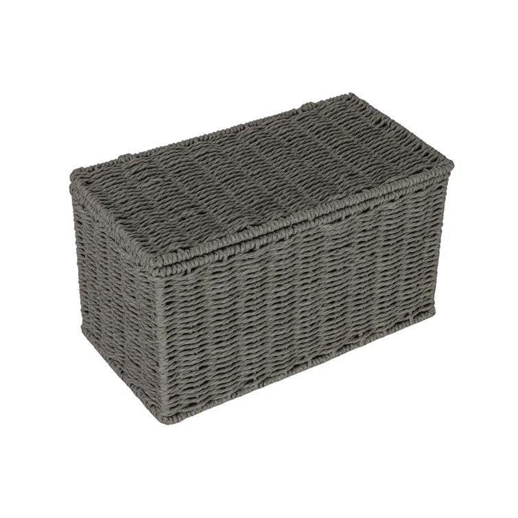 Household Essentials Paper Rope Wicker Box & Reviews | Wayfair