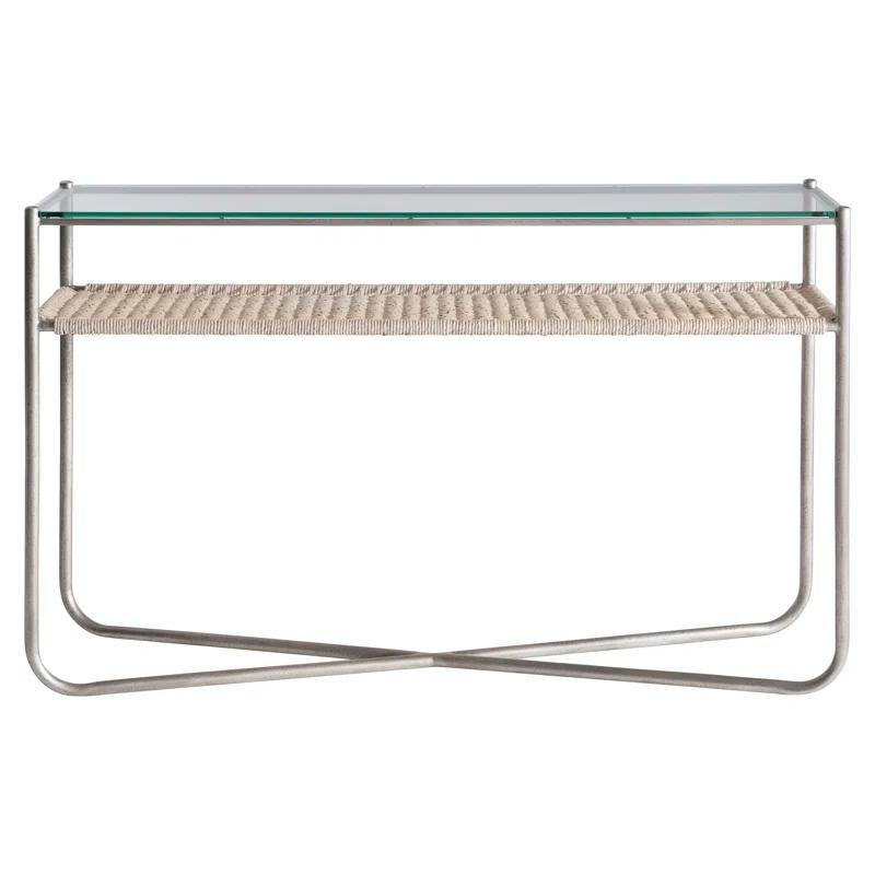 Bernhardt Kendo 56.25'' Glass Top Console Table