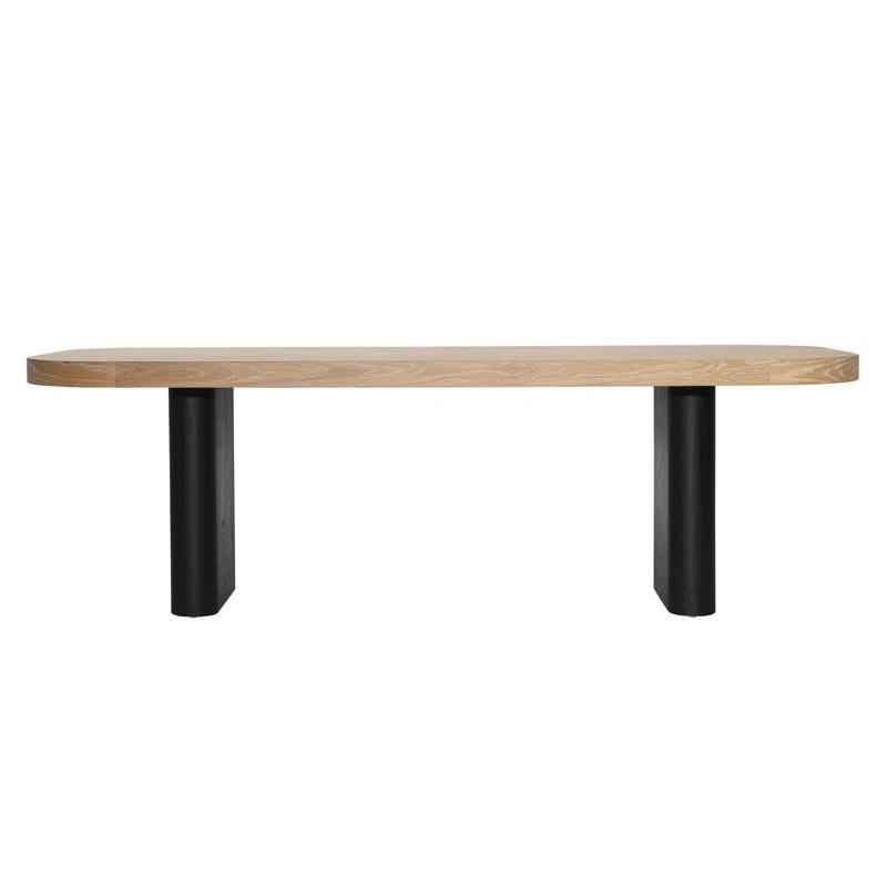 Noor 95'' Natural Sungkai Wood Dining Table