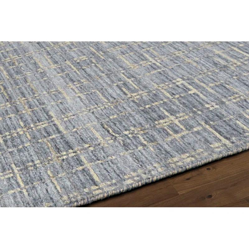 Pasargad Slate Hand Knotted Viscose Rug