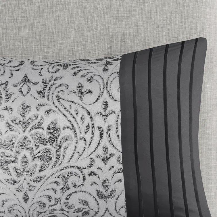 Madison Park Emilia 12 Piece Jacquard Comforter Set with Bed Sheets