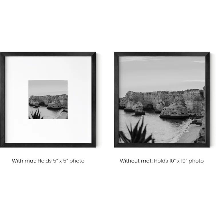 Haus and Hues Matted Square Metal Picture Frames (Set of 1)