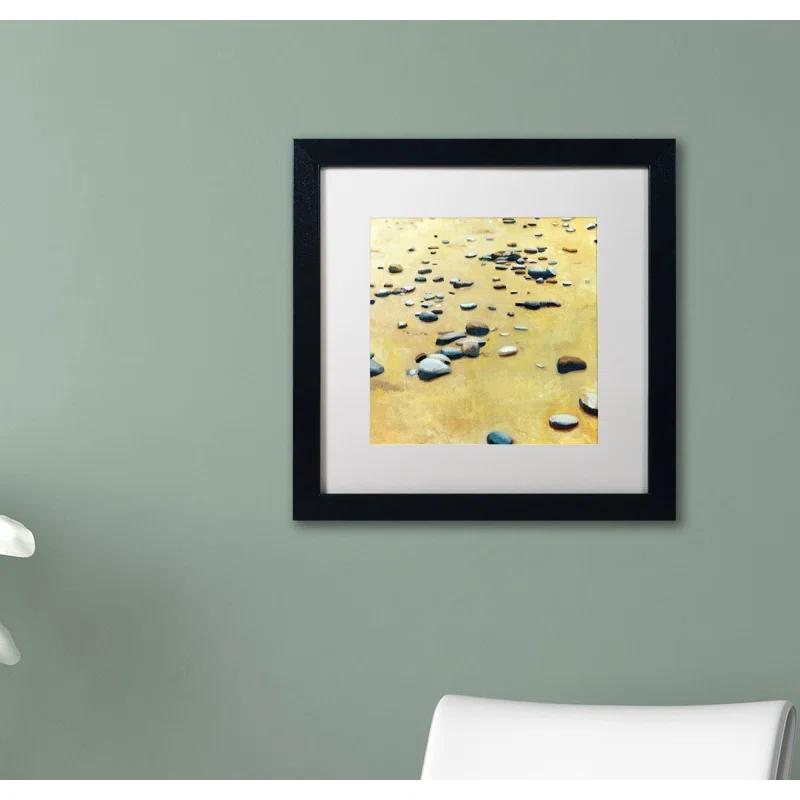Trademark Fine Art " Pebbles On The Beach " by Michelle Calkins