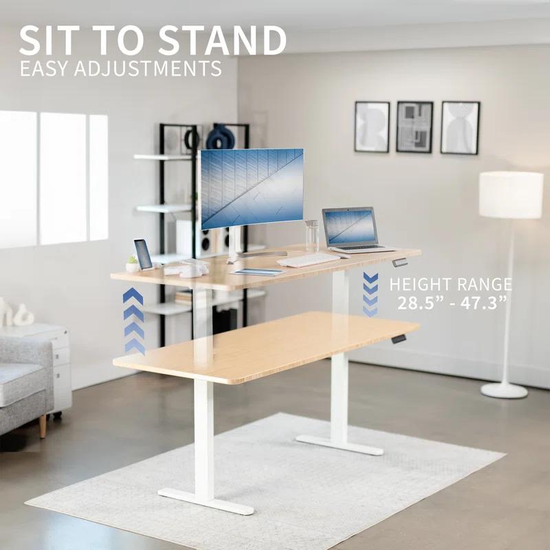 VIVO Electric Dual Motor Standing Desk Frame, E-200 Series