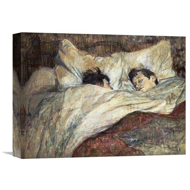 Global Gallery " Le Lit " by Henri De Toulouse-Lautrec