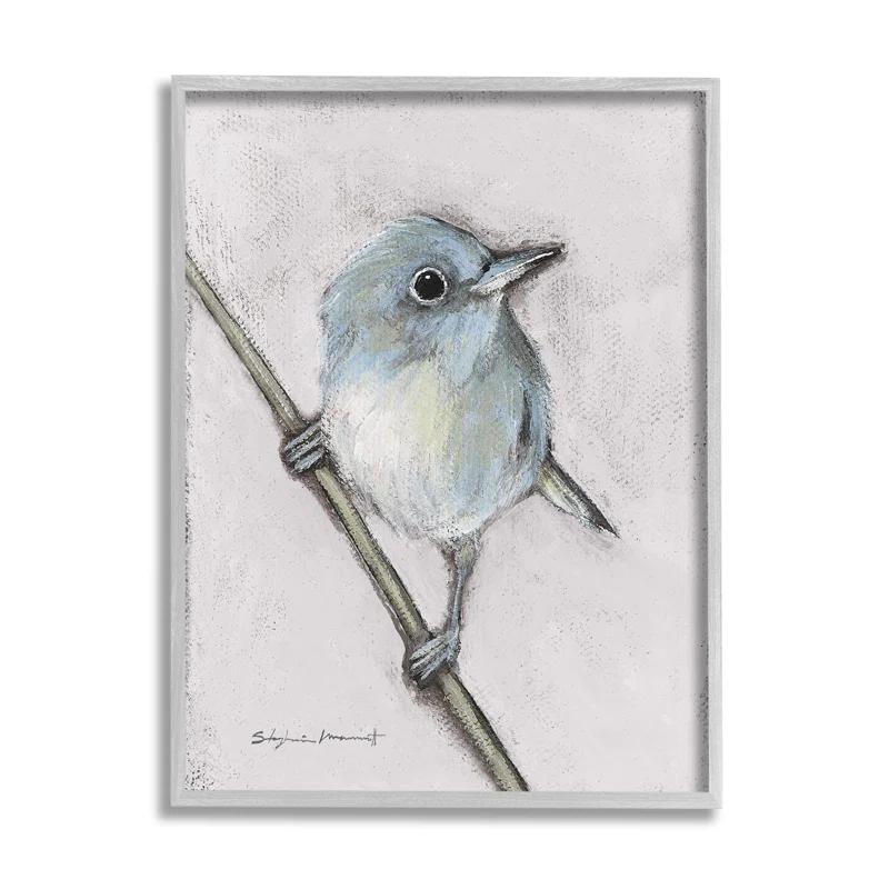 Stupell Industries " Wildlife Perched Bird "