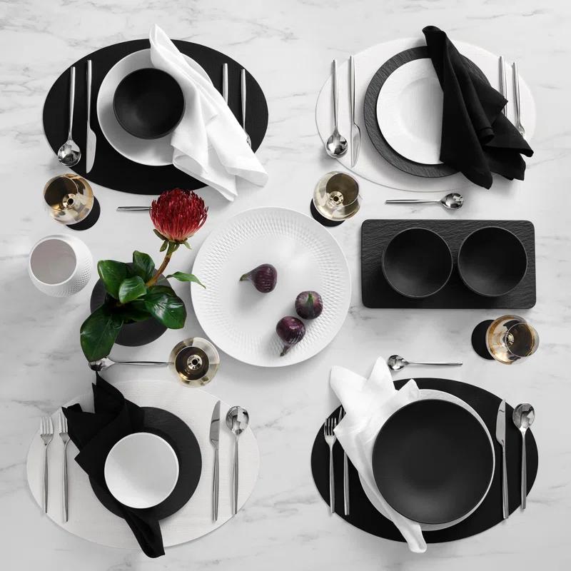 Villeroy & Boch Manufacture Rock Oval Faux Leather Reversible Placemat (Set of 4)