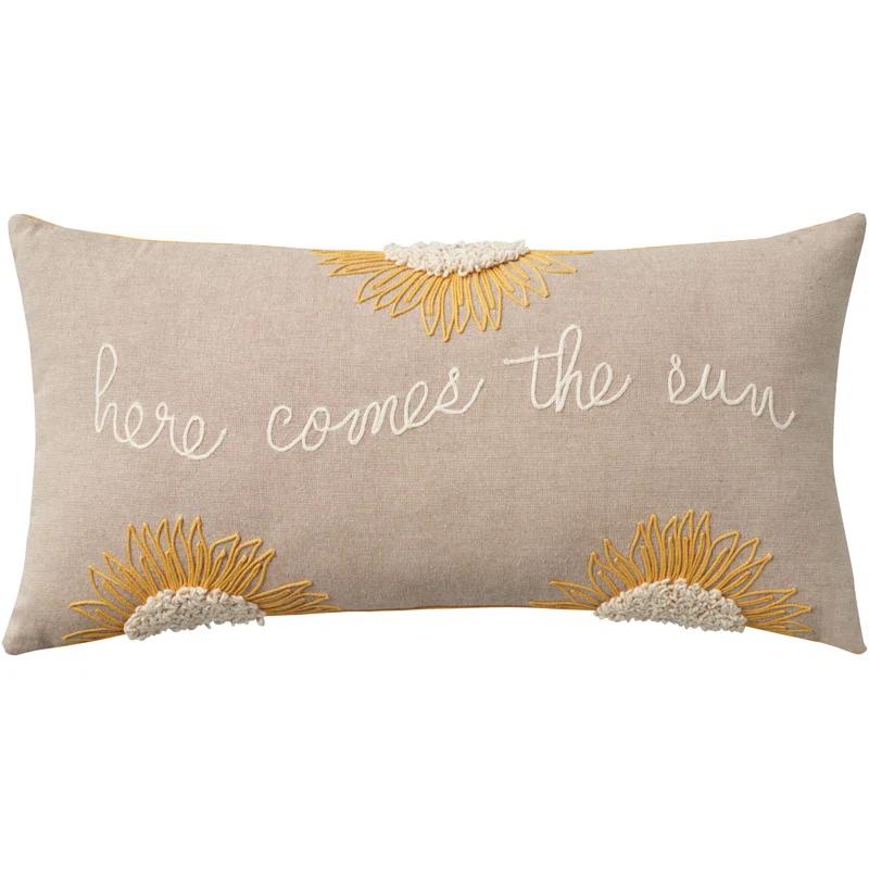 Mina Victory Embroidered Cotton Reversible Pillow Cover
