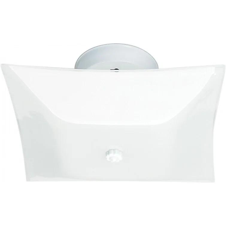 Wrought Studio™ Ollis Glass Semi Flush Mount