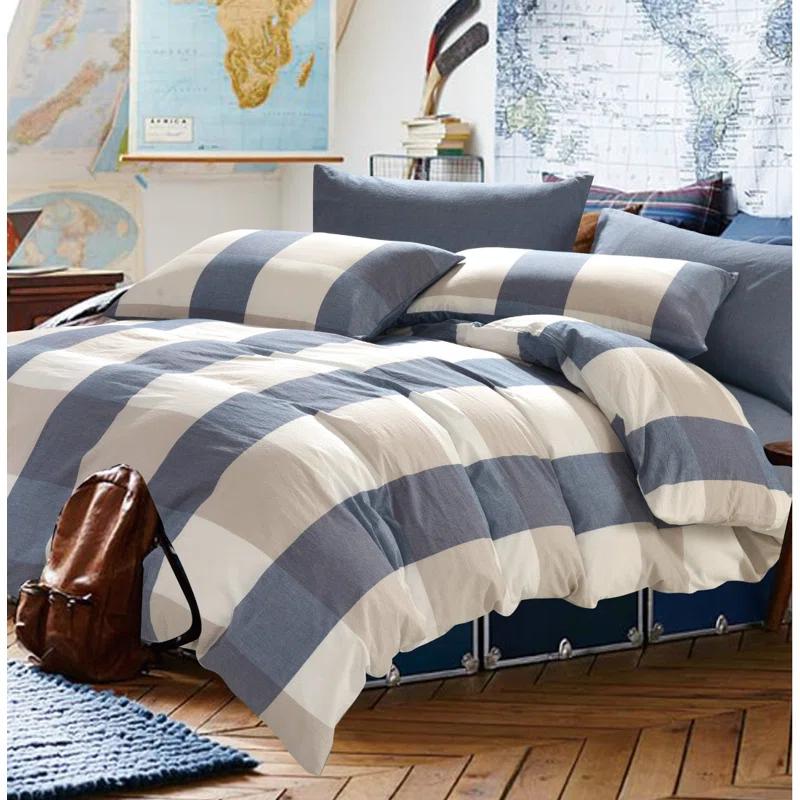 Home Soft Things Buffalo Washed Cotton Duvet Cover Set