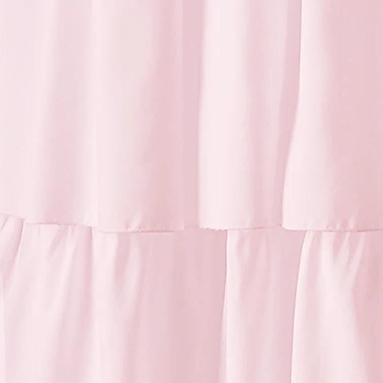 Red Barrel Studio® Flounced Solid Color Semi-Sheer Rod Pocket Single Curtain Panel