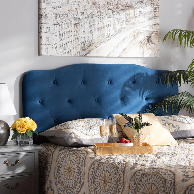 Corrigan Studio® Turek Velvet Upholstered Panel Headboard