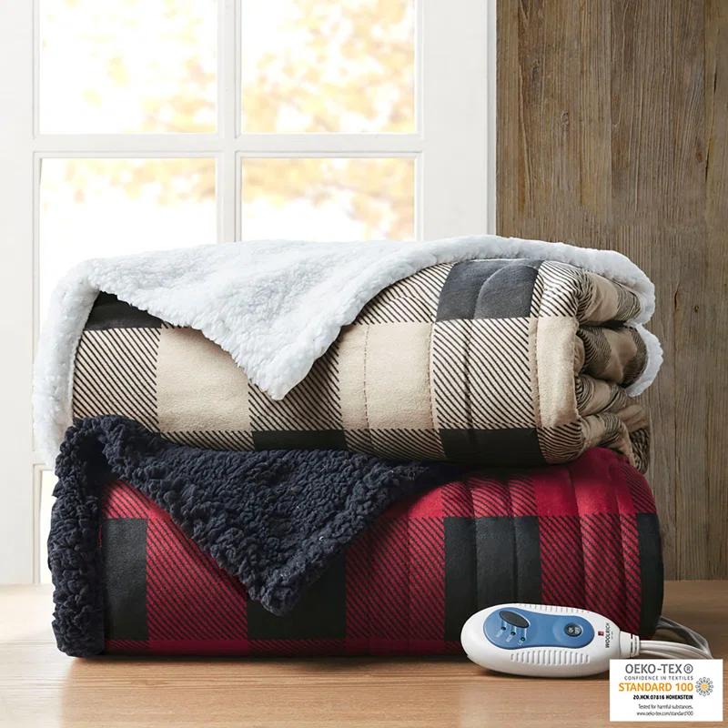 Woolrich Woolrich Linden Oversized Mink to Berber Heated Throw