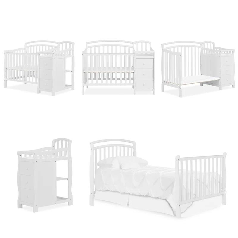 Dream On Me Caso 4-in-1 Mini Convertible Crib and Changer