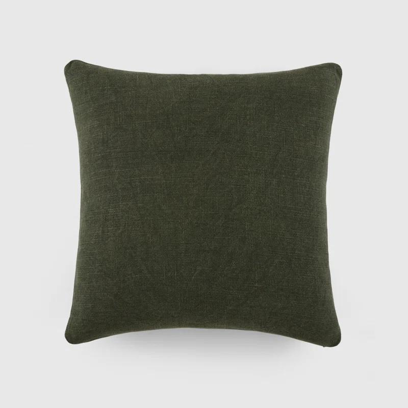 Solid Cotton Throw Pillow