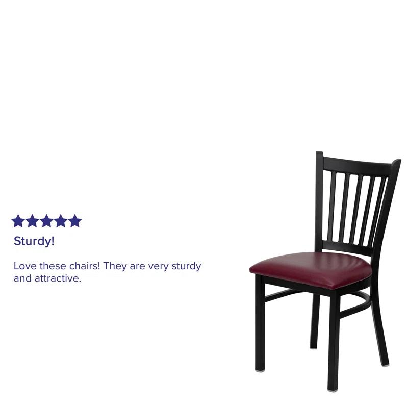 Flash Furniture Hercules Prompton Modern Vertical Back Metal Restaurant Chairs by Flash Furniture (Set of 2)