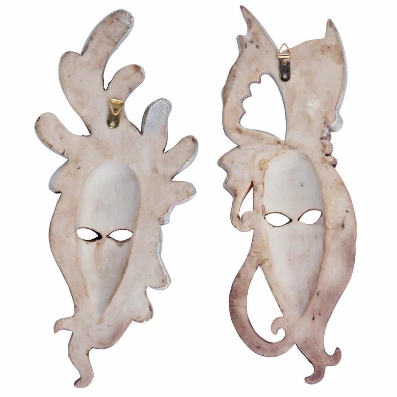 Design Toscano 2 Piece Masquerade Mask Wall Décor Set | Wayfair