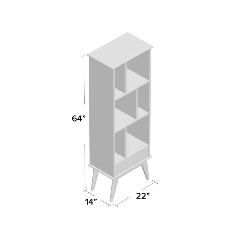 Simpli Home Draper Storage Bookcase