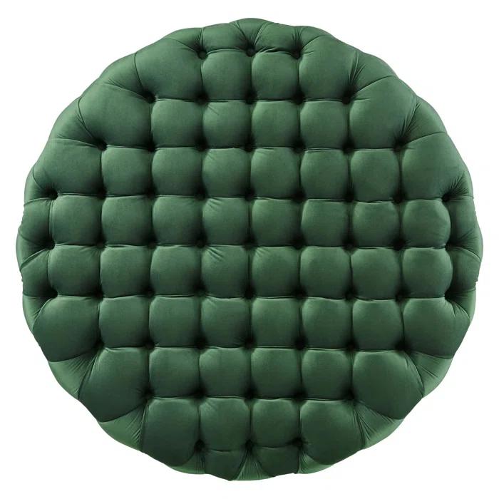 Modway Modway Amour Tufted Button Large Round Performance Velvet Ottoman