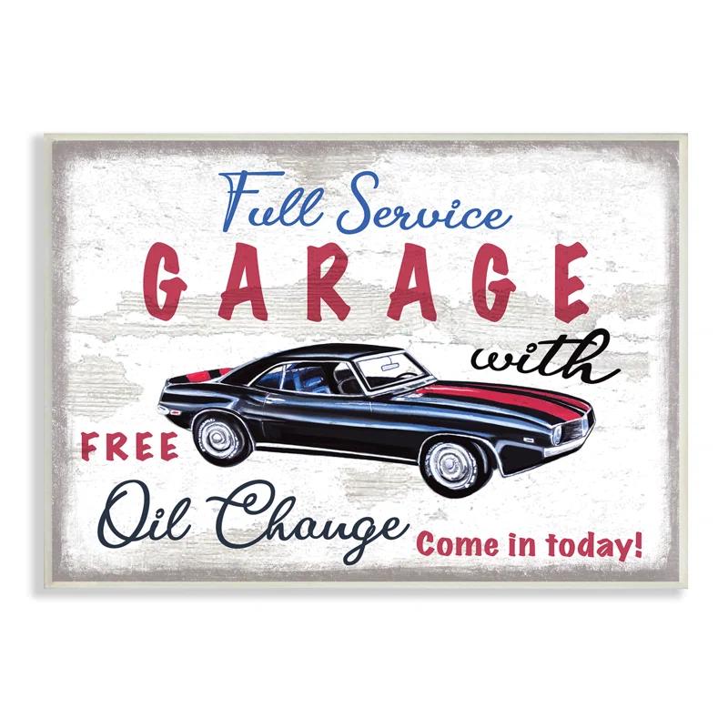 Stupell Industries " Full Service Garage "