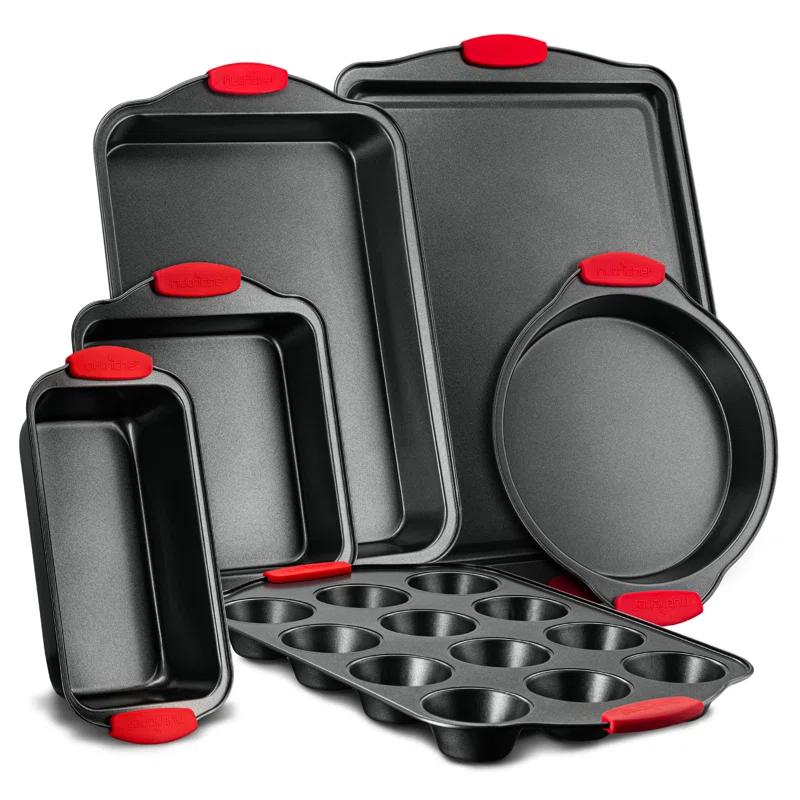 NutriChef Nutrichef 6 Piece Non-Stick Steel Bakeware Set