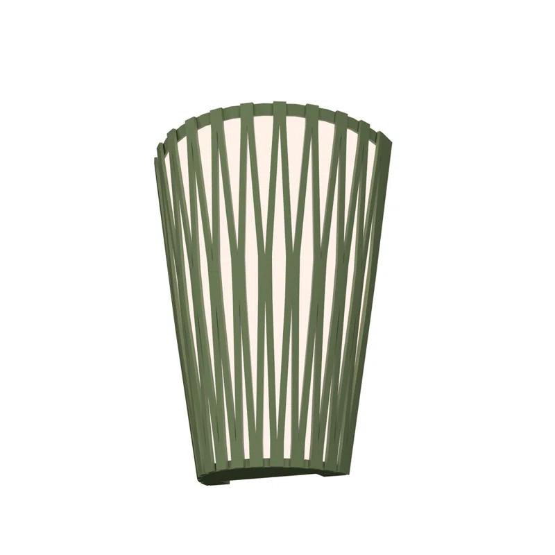 Living Hinges Manufactured Wood LED Flush Mounted Sconce
