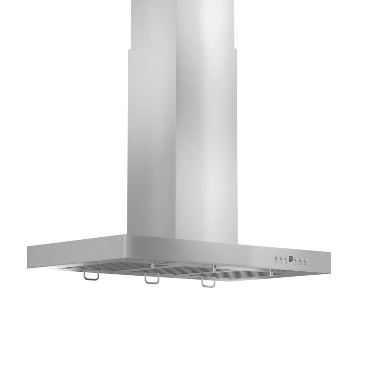 ZLINE ZLINE 36 in. Convertible Vent Isl& Mount Range Hood in Stainless Steel (KE2i-36)